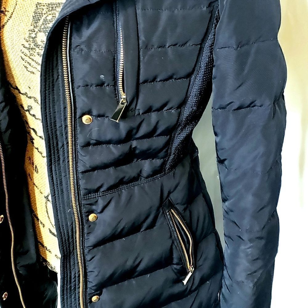 Zara Basic | Down Feather Kneelength Puffer Jacket - image 2